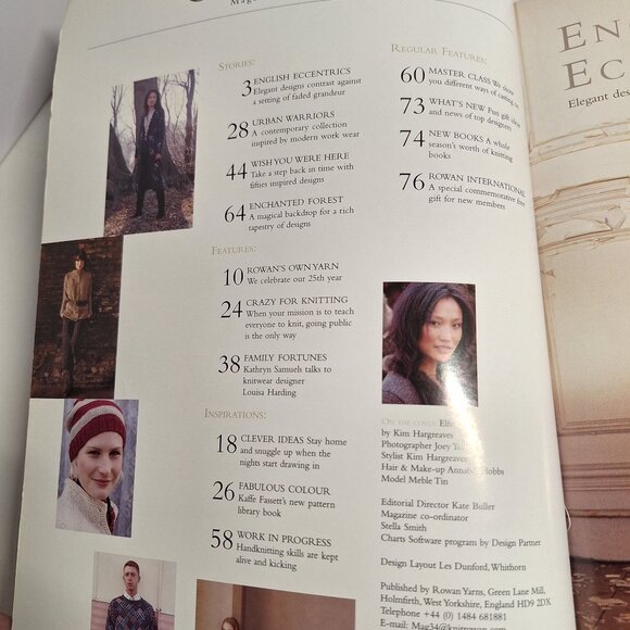 2003 Rowan Knitting UK Magazine Issue #34 Patterns Instructions Vintage Book - Picture 5 of 10